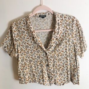 Wild Fable Floral Crop Top Medium